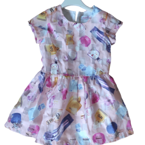 Girl dress- perfume pattern 2-4 age