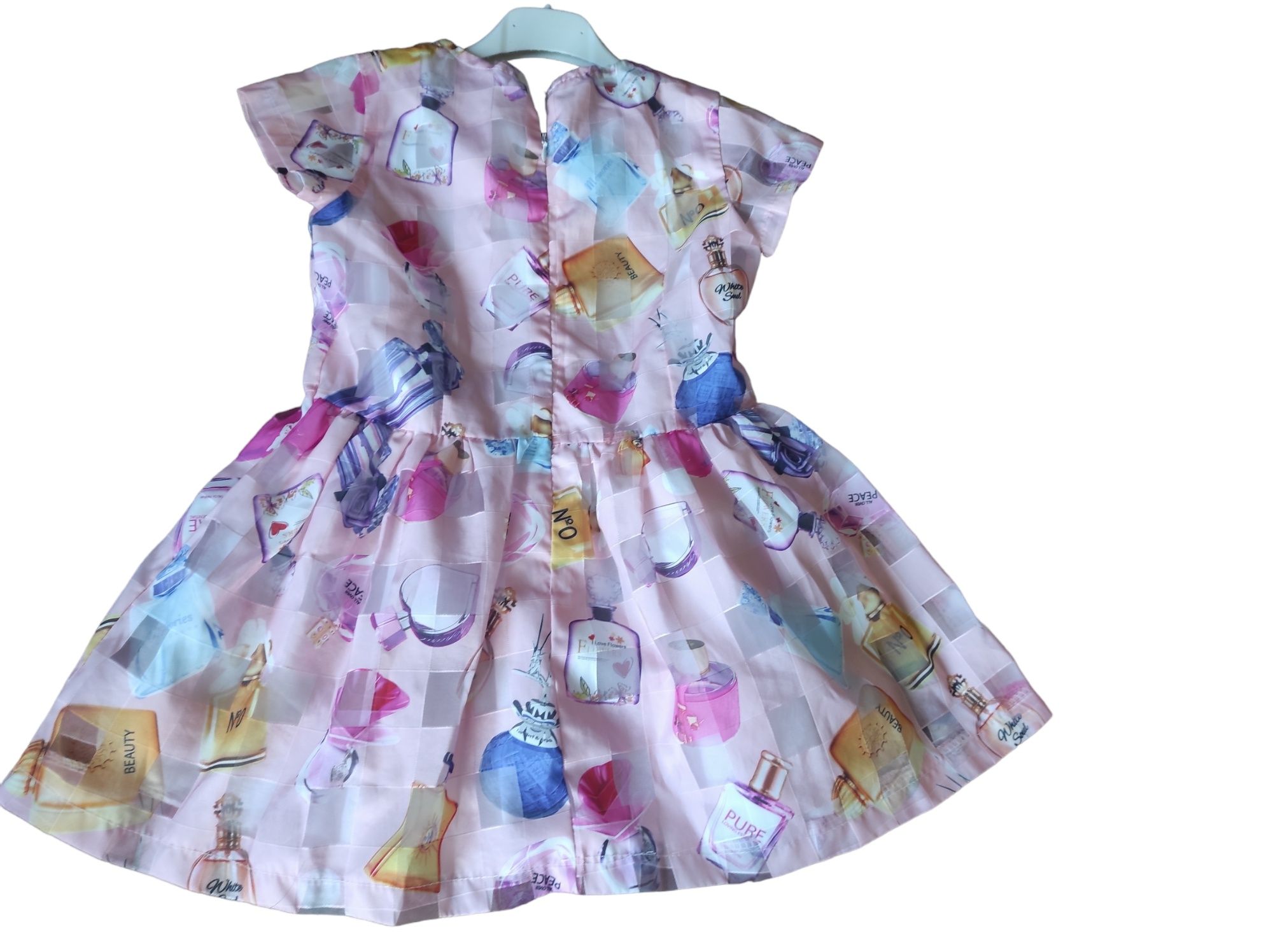Girl dress- perfume pattern 2-4 age - Image 2