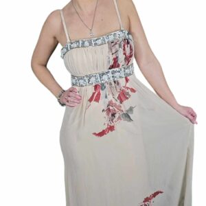 Rose Maxi Dress Beige