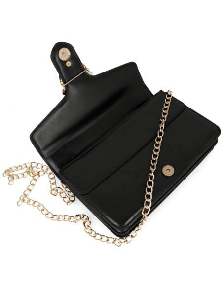 Womens black handbag with LOve Birds - Image 6