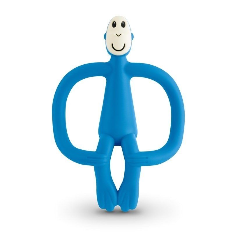 Matchstick Monkey Massaging Teether with Brush Blue - Image 2