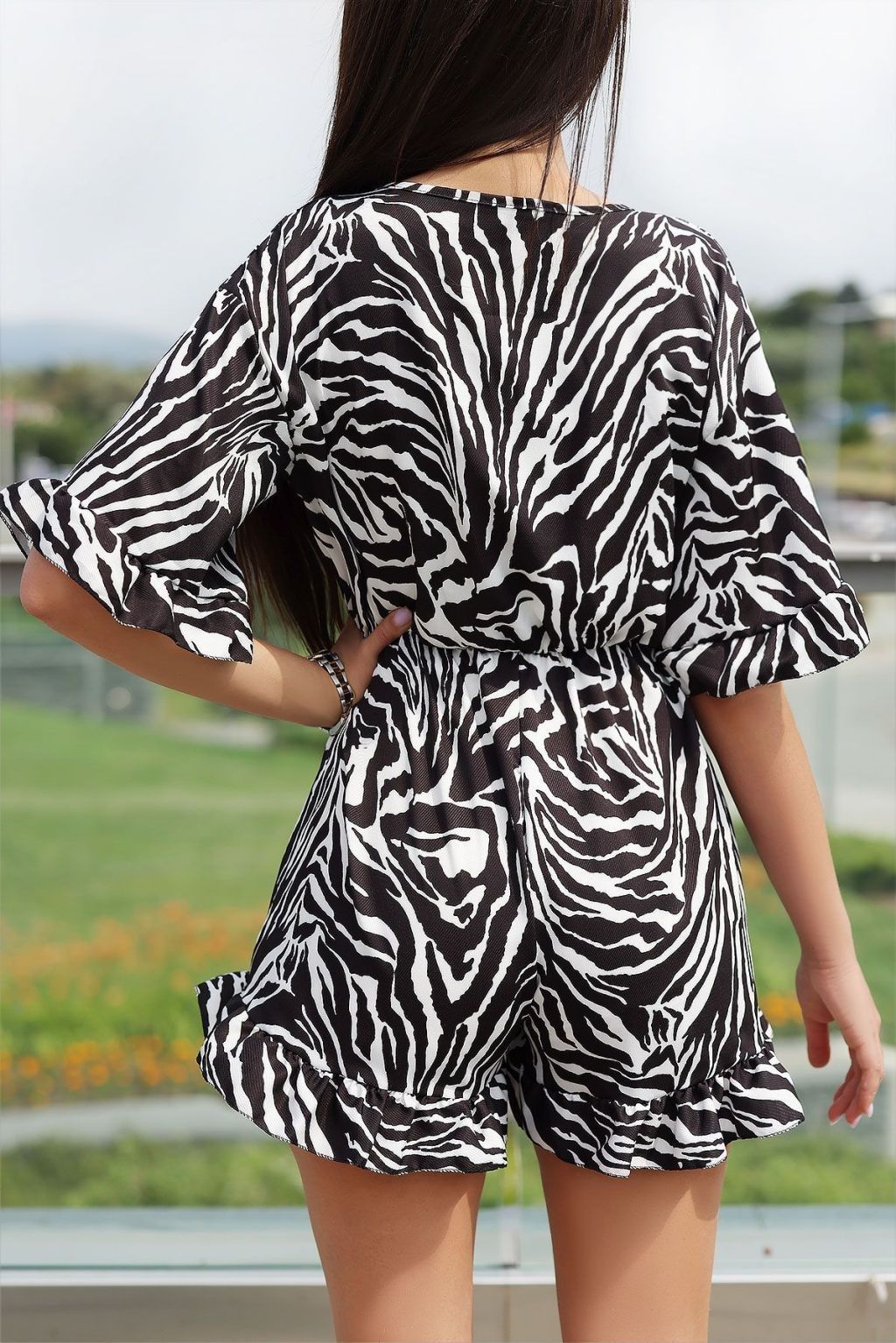 Wild Beauty Jumpsuit Black & White one size - Image 10