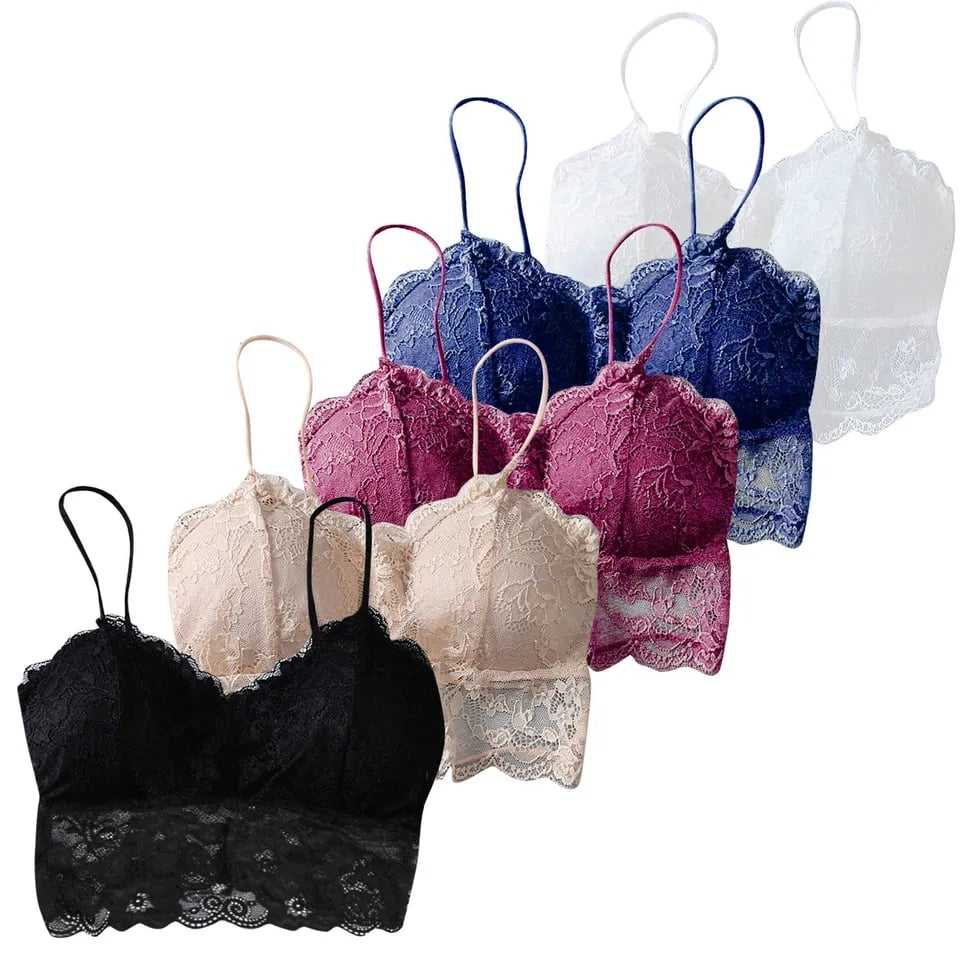 Women's top/bra with thin straps black - Image 4