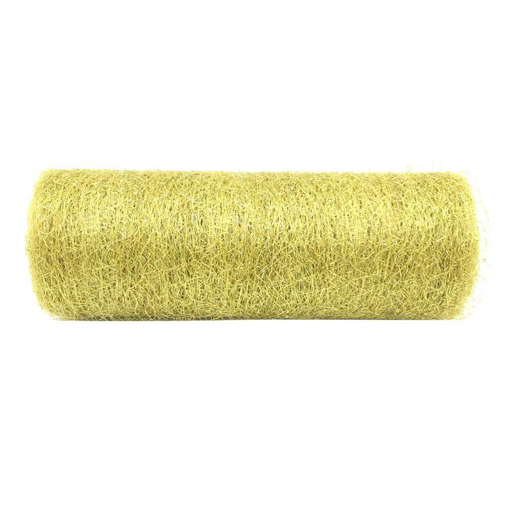 Tulle Roll ,fabric ribbon gold - Image 4