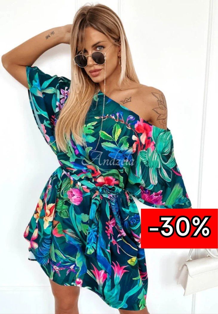 Jungle print dress XS-L - Image 2