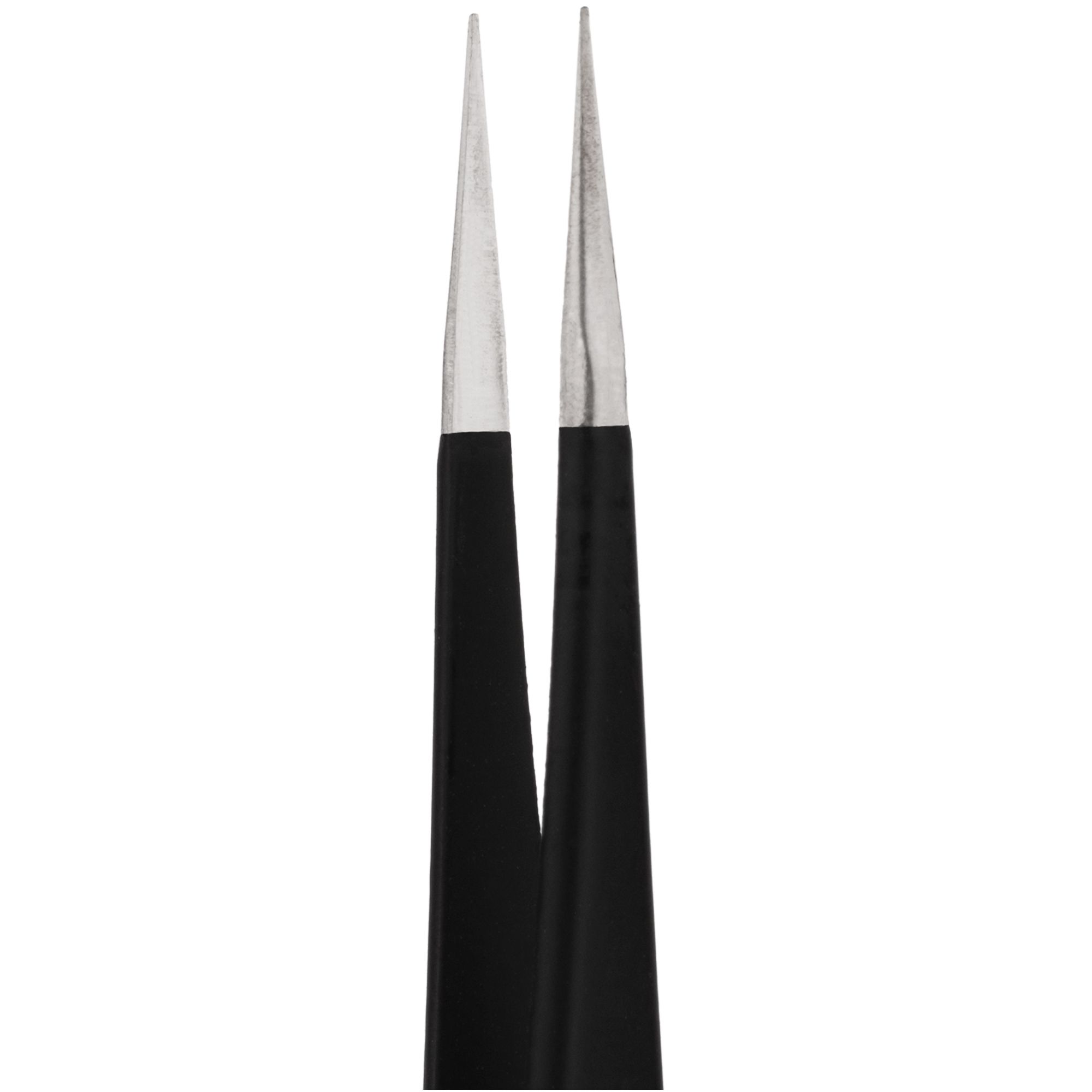 Straight eyelash tweezers, black ESD-12 - Image 6