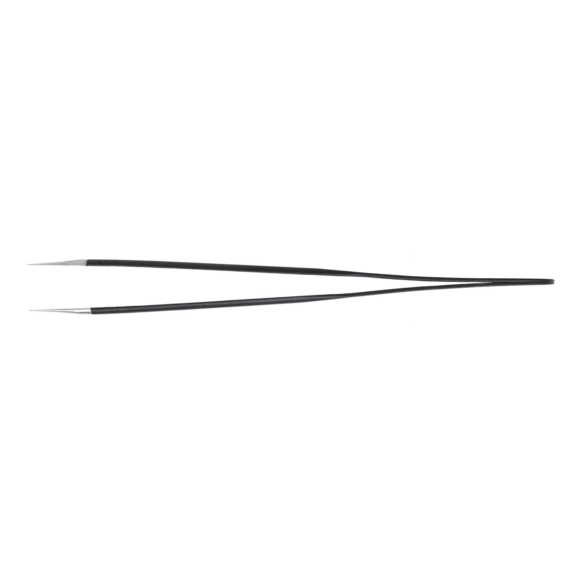 Straight eyelash tweezers, black ESD-12 - Image 5