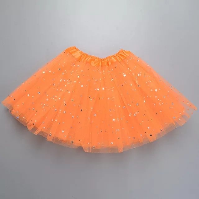 BEAUTIFUL GLOWING LED TULLE SKIRT ORANGE age 2-9 - Image 2