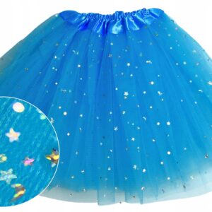 Children's blue tulle skirt size 2-8 years