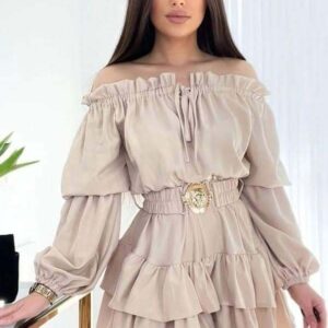 Light beige spanish dress