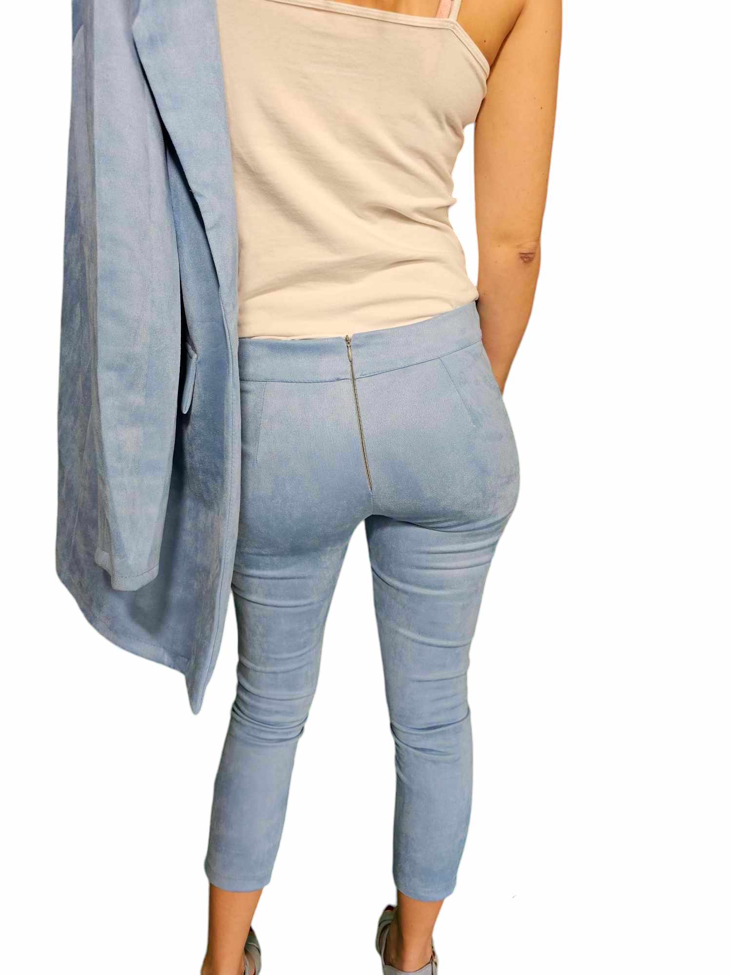 Blazer and trousers blue sky set Xs-M - Image 3
