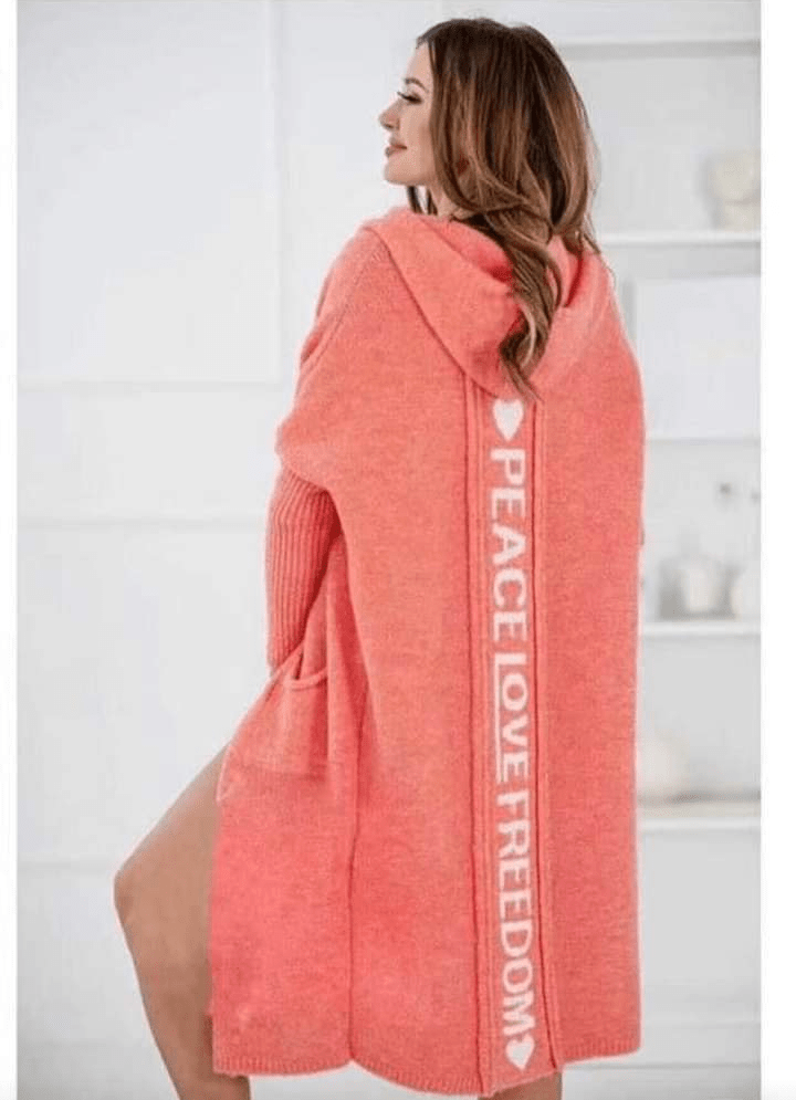 Long Sweater one size orange XS-M - Image 3