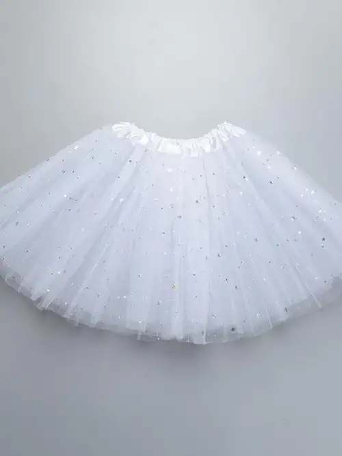 BEAUTIFUL GLOWING LED TULLE SKIRT WHITE age 2-9 - Image 3
