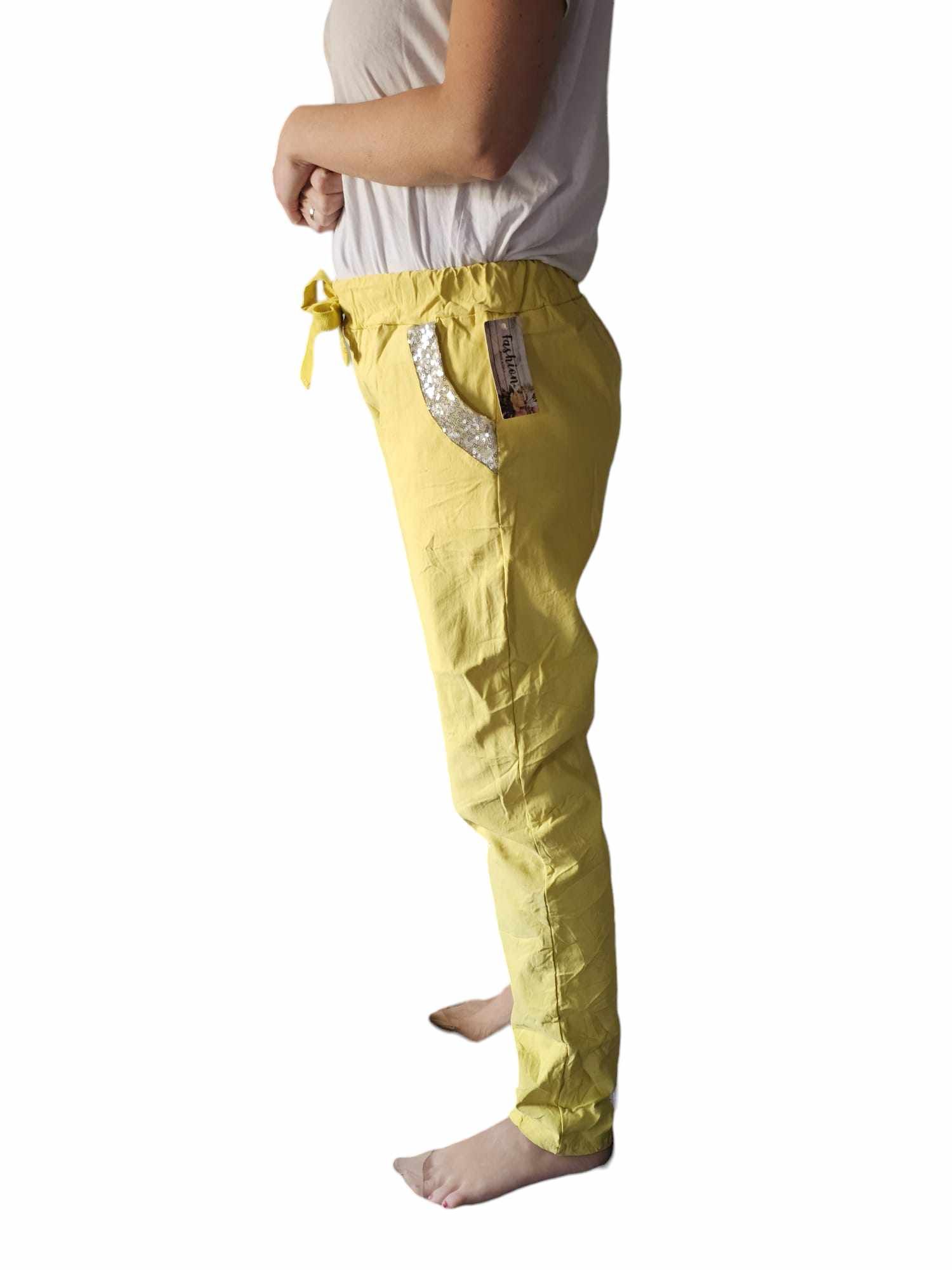 Yellow Italian trousers M-L - Image 4