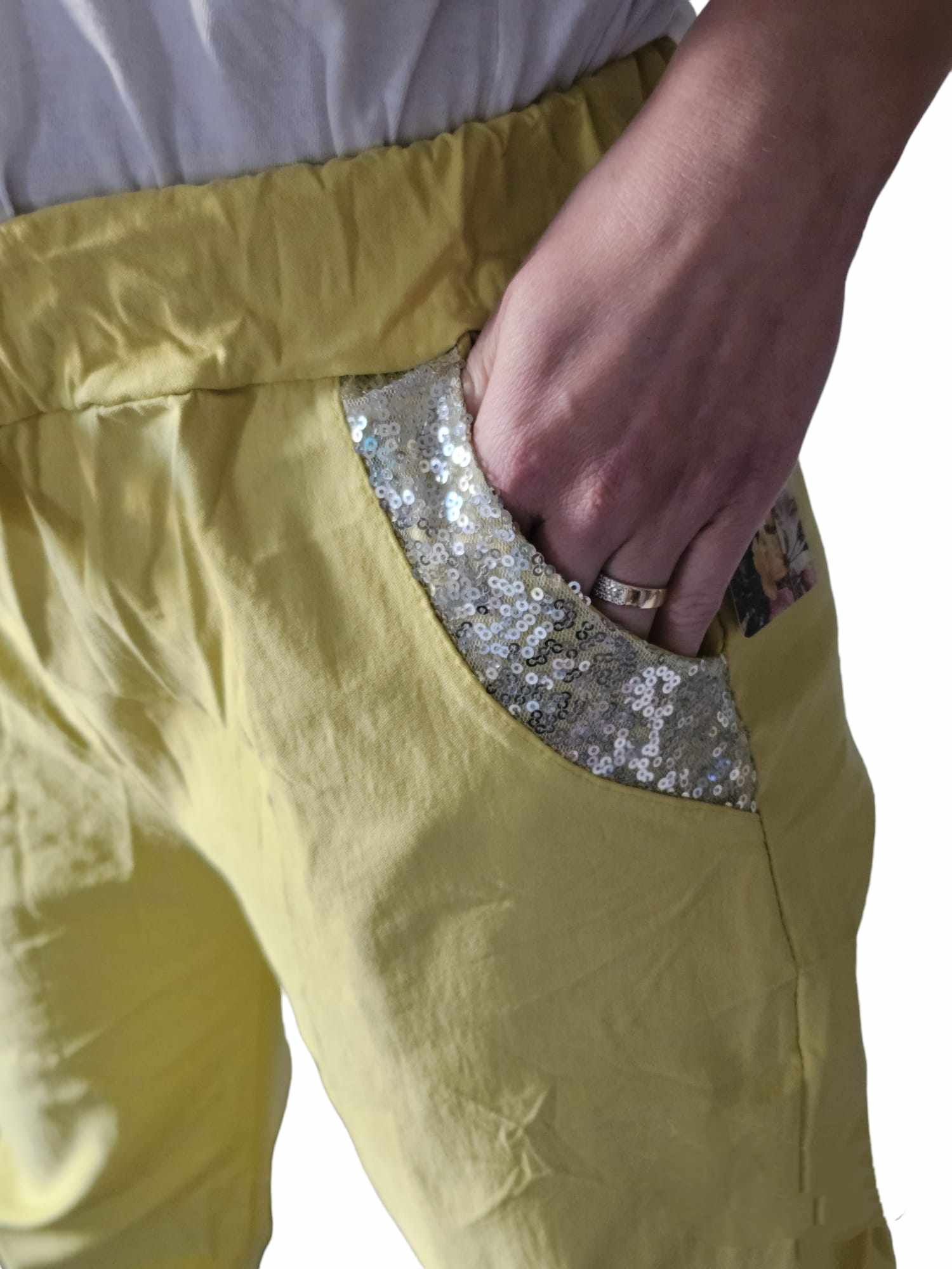 Yellow Italian trousers M-L - Image 5