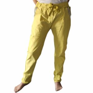 Yellow Italian trousers M-L