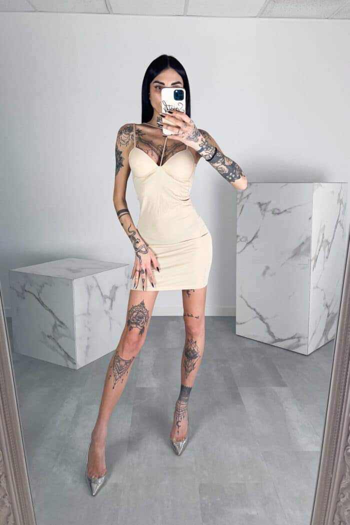 Mingue cream dress XS-L