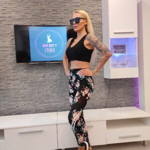 LEGGINS Women’s green roses