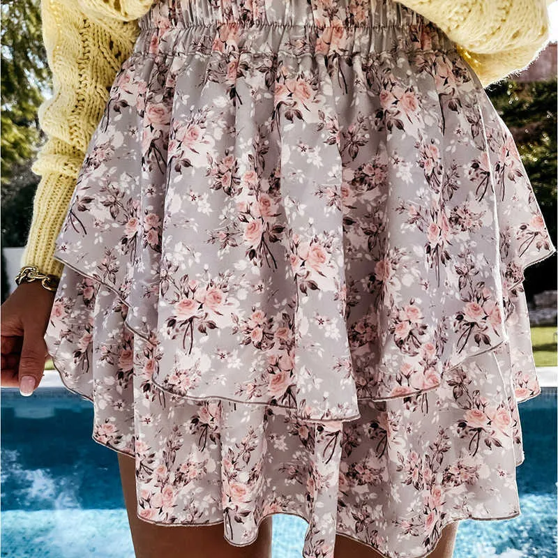 Double layer floral skirt uni size - Image 3