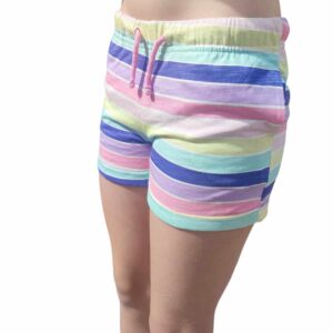 Colorful Striped Shorts for Girls