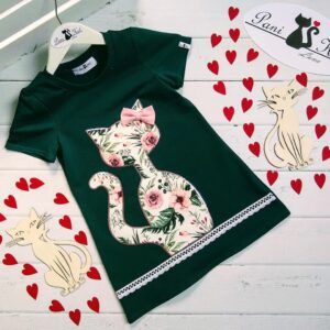 Girly dress with a kitten
