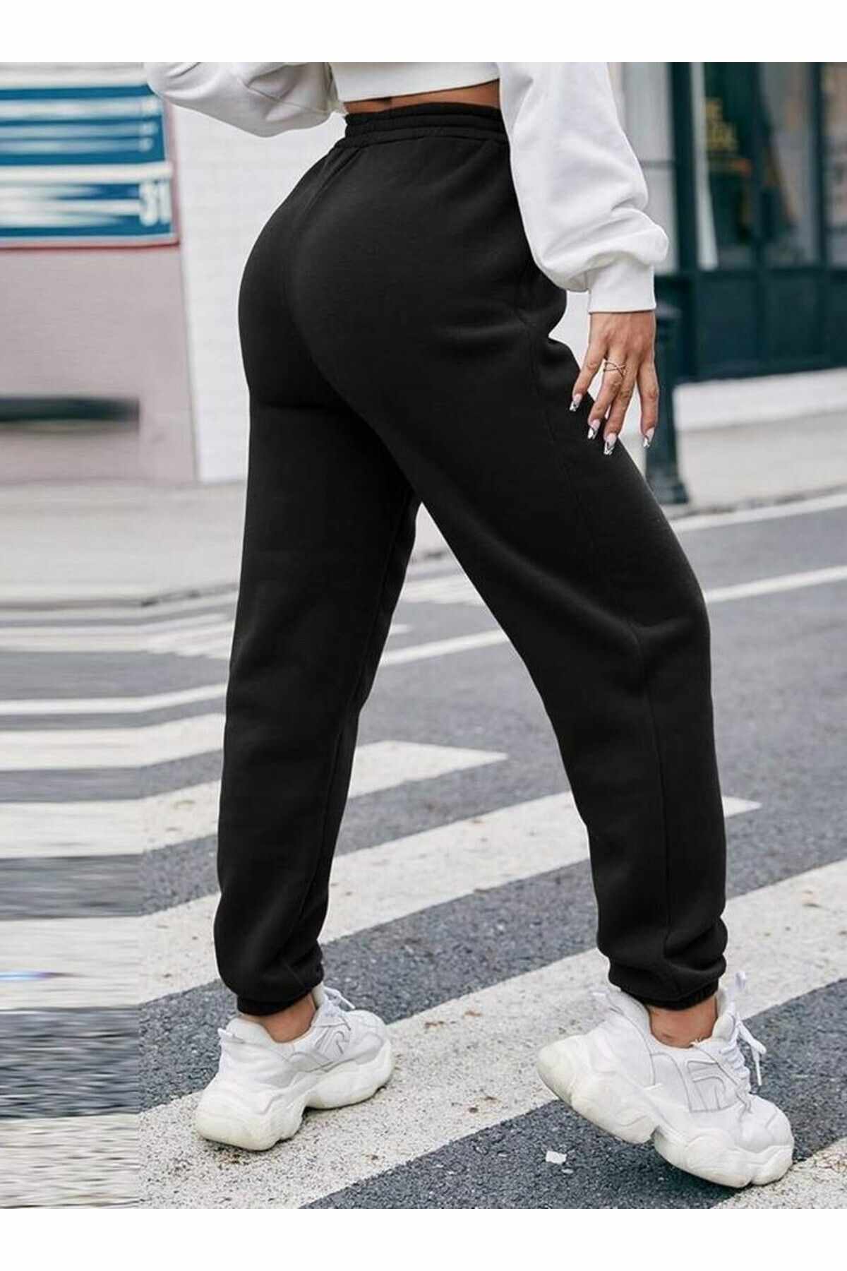 Long black joggers pants - Image 6