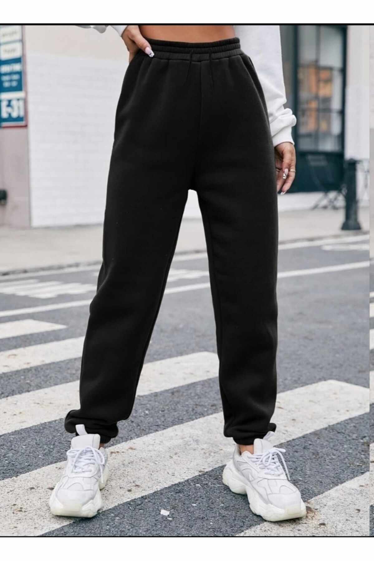 Long black joggers pants - Image 5