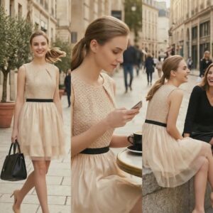 Fashion Women's Mesh dress 6-10