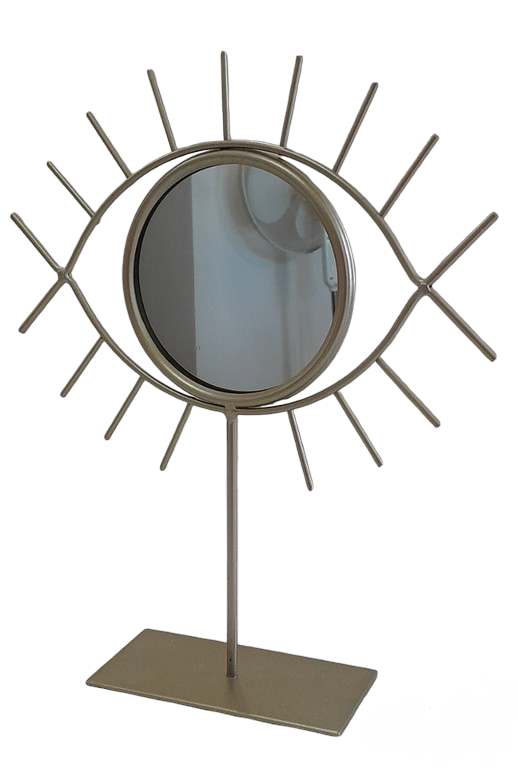 Mirror DARIUS W21xH25cm w/base gold