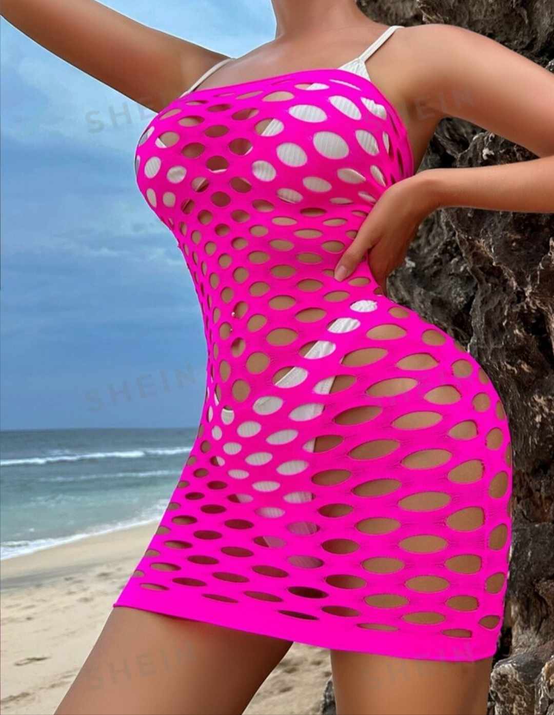 Sexy Sensual Body Bodystocking Tube Dress Pink - Image 5