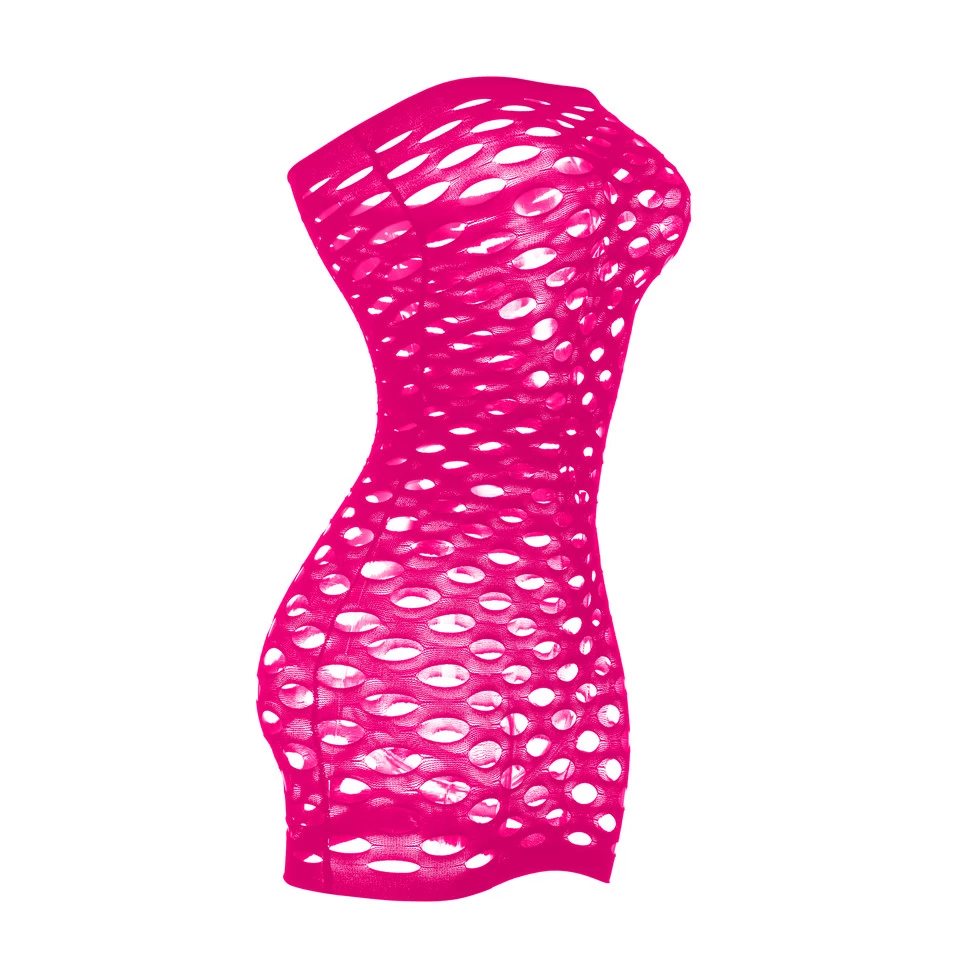 Sexy Sensual Body Bodystocking Tube Dress Pink - Image 4