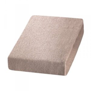 Sábana de rizo beige para camilla