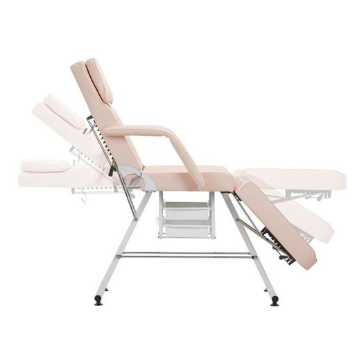 Cama de belleza con cajones spa cosmético rosa claro - Image 5