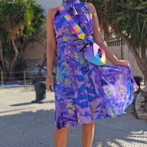Vestido con bufanda 6-10