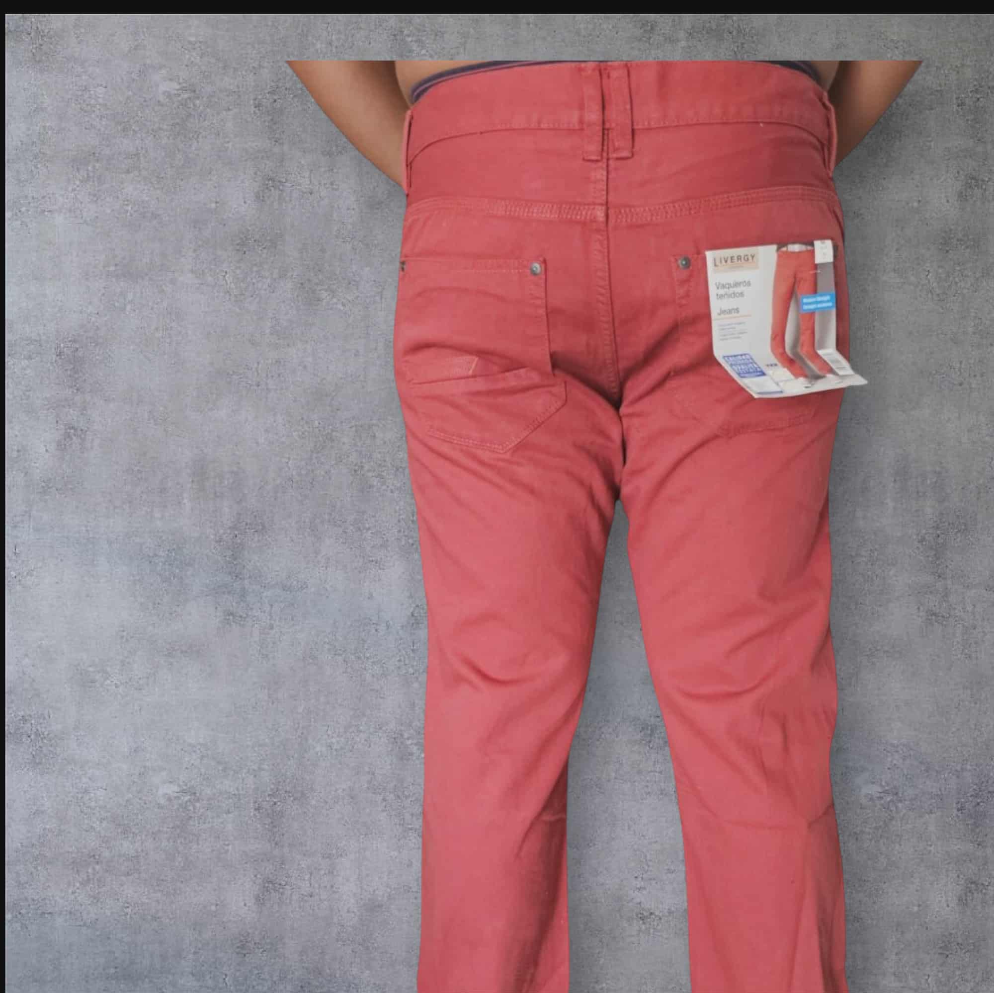 Pantalones vaqueros casuales de color vivo para hombre - Image 4