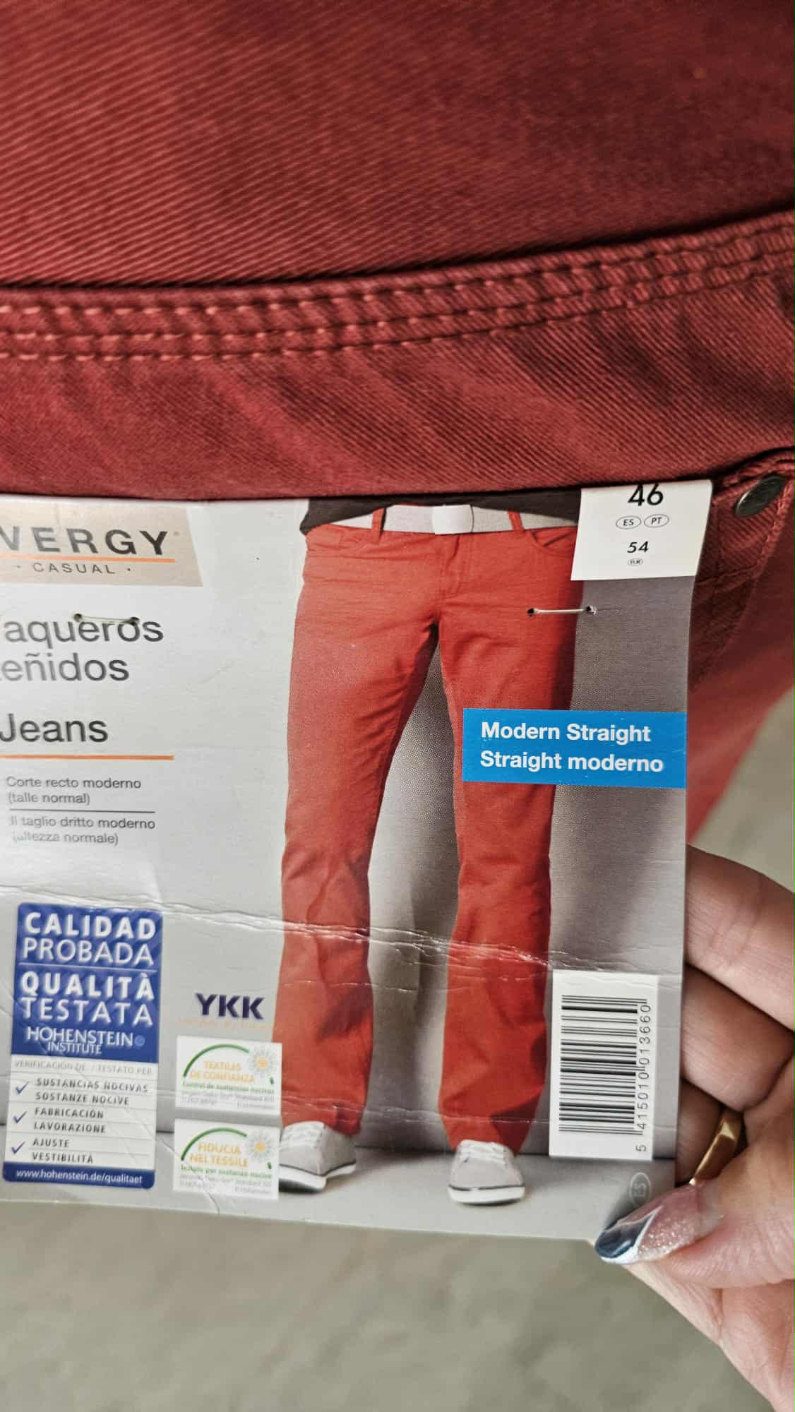 Pantalones vaqueros casuales de color vivo para hombre - Image 2