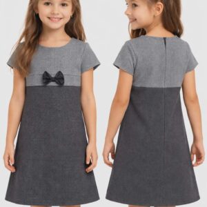 Girl’s graphite gray dress