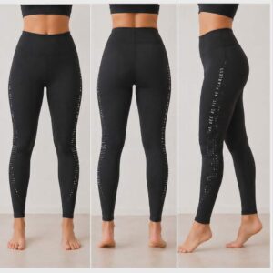 Leggings deportivos negros para mujer "Be Fit Be Fearless" Talla 12-14