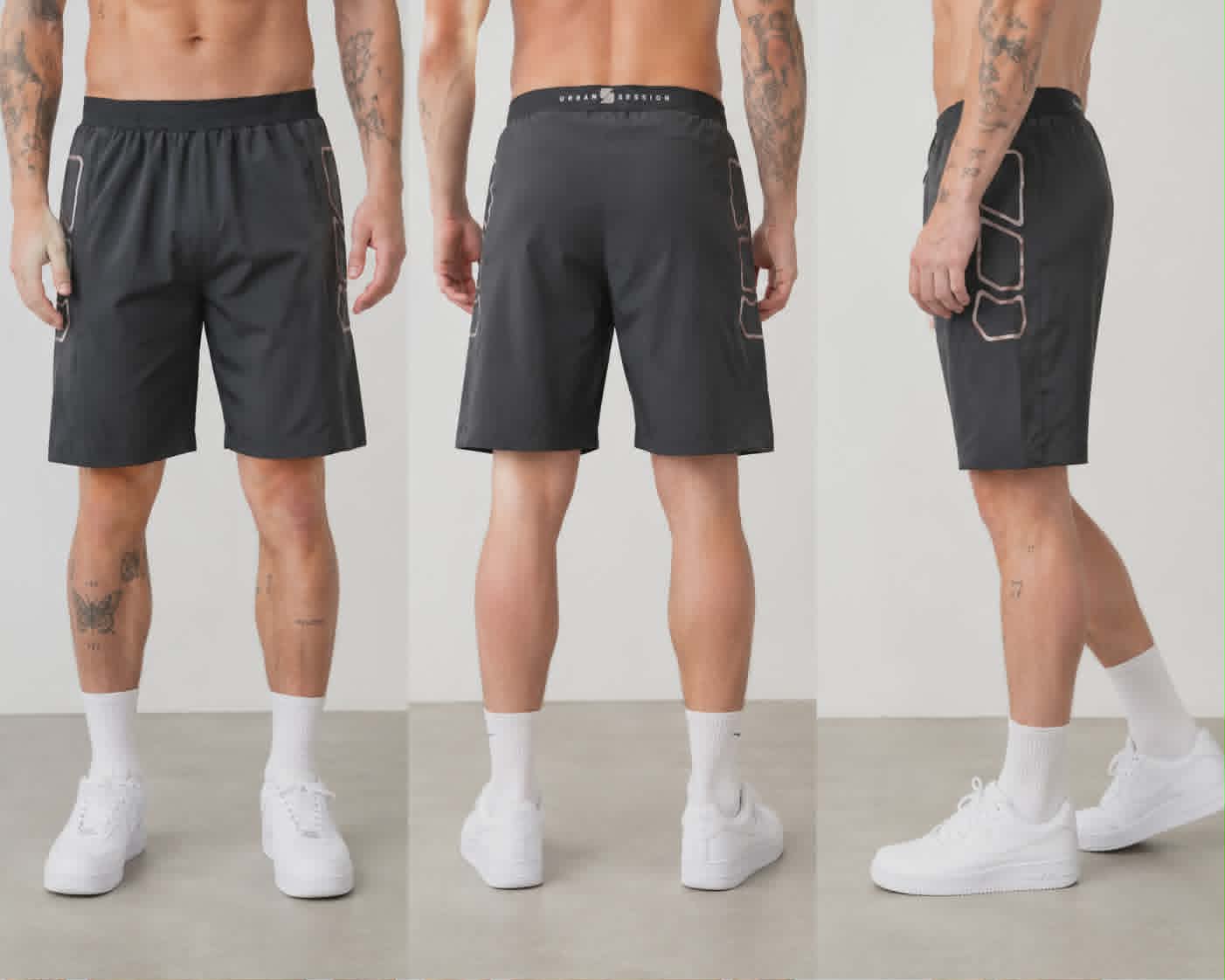 Pantalones cortos deportivos negros