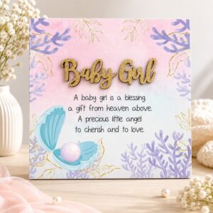 Placa decorativa para bebé niña Un recuerdo de una bebé niña